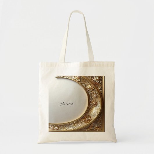 Gouden Sierlijst Boodschappentas Tote Bag (Voorkant)