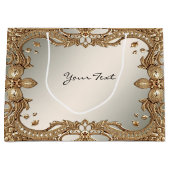 Gouden Sierlijst Cadeaubag Groot Cadeauzakje (Voorkant)