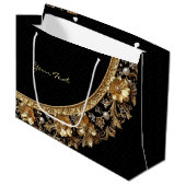 Gouden Sierlijst Cadeaubag Groot Cadeauzakje (Voorkant Gekanteld)