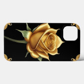 Gouden Sierlijst met Bloemmotive Case-Mate iPhone Case (Achterkant (horizontaal))