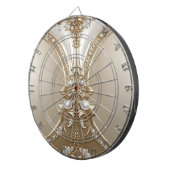 Gouden Sierlijst met Parels Dartbord (Voorkant Rechts)