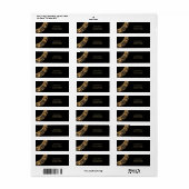 Gouden Sierlijst Retouradreslabel Etiket (Full Sheet)