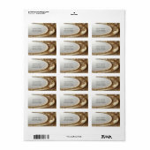 Gouden Sierlijst Retouradreslabel Etiket (Full Sheet)