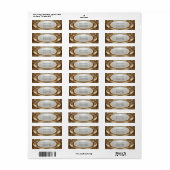 Gouden Sierlijst Retouradreslabel Etiket (Full Sheet)