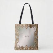 Gouden Sierlijst Schoudertas Tote Bag (Voorkant)