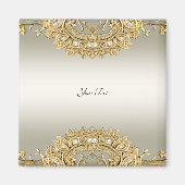 Gouden Siermagneet Magneet (Voorkant)