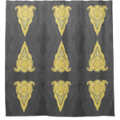 gouden siervlam douchegordijn (Voorkant)