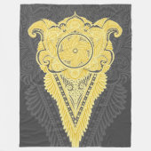 gouden siervlam fleece deken (Voorkant)