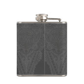 gouden siervlam heupfles (Achterkant)