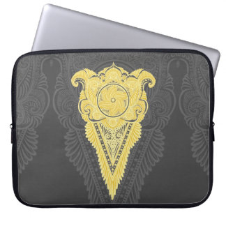 gouden siervlam laptop sleeve