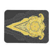 gouden siervlam magneet (Horizontaal)