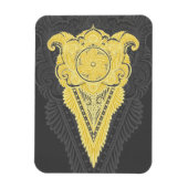gouden siervlam magneet (Verticaal)