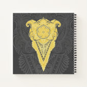 gouden siervlam notitieboek (Achterkant)