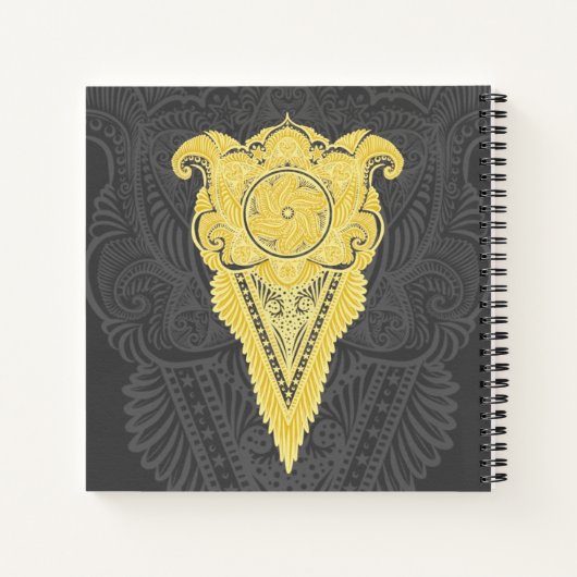 gouden siervlam notitieboek (Achterkant)