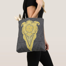 gouden siervlam tote bag