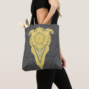 gouden siervlam tote bag