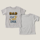 Gouden Sinaasappel & Blauw Modern Vaderdag (Ontwerp Voorkant & Achterkant)