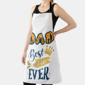 Gouden Sinaasappel & Blauw Modern Vaderdag Schort (Insitu)