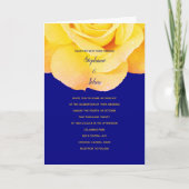Gouden Sinaasappel Geel Rose Navy Blauw Bloemen Br (Voorkant)