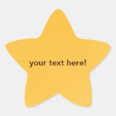 Gouden sinaasappel - ster stickers (Voorkant)