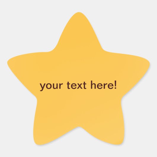 Gouden sinaasappel - ster stickers (Voorkant)