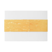 Gouden sinaasappel zomer zee golven bruiloft uitnodigingen wikkel (Achterkant Voorbeeld)