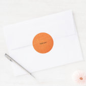 Gouden Sinaasappels SJABLOON, personaliseren, Ronde Sticker (Envelop)
