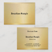 Gouden Sjabloon  Nostalgische Classic Look Visitekaartje (Voorkant / Achterkant)