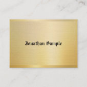 Gouden Sjabloon  Nostalgische Classic Look Visitekaartje (Voorkant)