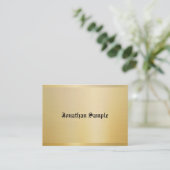 Gouden Sjabloon  Nostalgische Classic Look Visitekaartje (Staand voorkant)