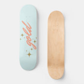 gouden skateboard (Voorkant)