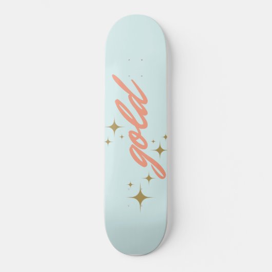 gouden skateboard (Voorkant)