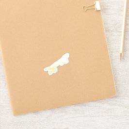 Gouden Skateboard Sticker