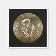 Gouden Skelet Schedel Antieke Schat Munt