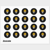 Gouden Sketll-trofee Mvp-prijs Ronde Sticker (Vel)