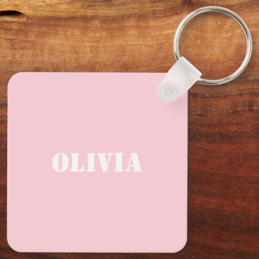 Gouden ski's en palen | Retro skilift Vakantie Roz Sleutelhanger (Achterkant)