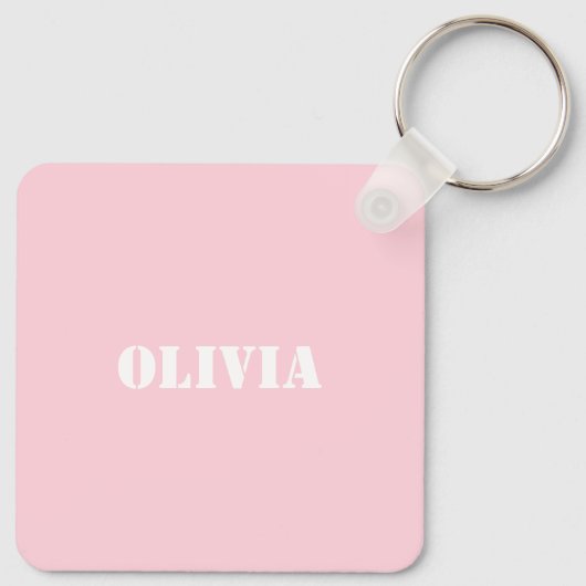 Gouden ski's en palen | Retro skilift Vakantie Roz Sleutelhanger (Achterkant)