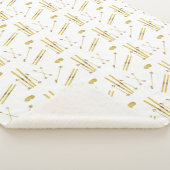 Gouden ski's en palen | Retro skipatroon Sherpa Deken (3/4)