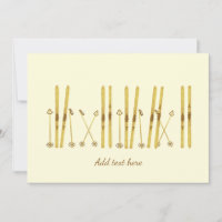 Gouden Skis | Vintage Ski Cream Winter