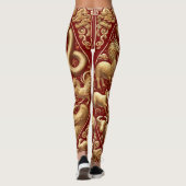 Gouden Slang Chinees Nieuwjaar Leggings (Achterkant)