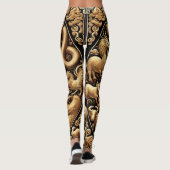 Gouden Slang Chinees Nieuwjaar Leggings (Achterkant)