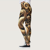 Gouden Slang Chinees Nieuwjaar Leggings (Links)