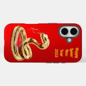 Gouden Slang Happy Lunar Nieuwjaar Case-Mate iPhone Case (Achterkant (horizontaal))