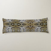 Gouden slang huidpatroon lichaamskussen (Achterkant)