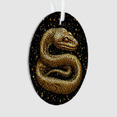 Gouden slang ornament (voorkant)