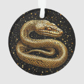Gouden slang ornament (achterkant)