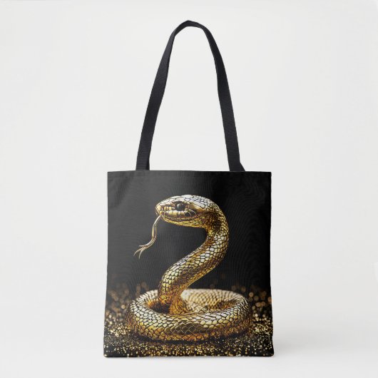 Gouden slang tote bag (Voorkant)
