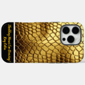 Gouden slangenhuiden glanzen in het licht Case-Mate iPhone case (Achterkant (horizontaal))