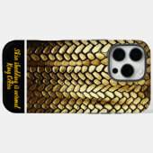 Gouden slangenhuiden glinsteren in warm zonlicht Case-Mate iPhone case (Achterkant (horizontaal))