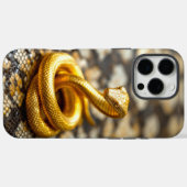 Gouden Slangenschub Case-Mate iPhone Case (Achterkant (horizontaal))